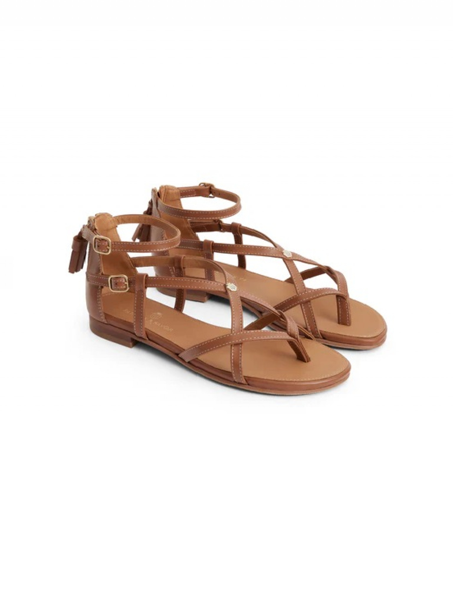 Fairfax And Favor Brancaster Sandal Leather Tan