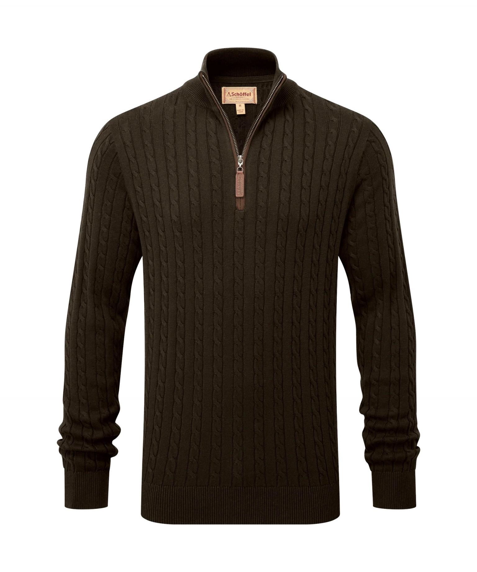 Schoffel Calton Cotton Cashmere Cable Loden