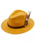 Alan Paine Richmond Unisex Felt Hat Mustard