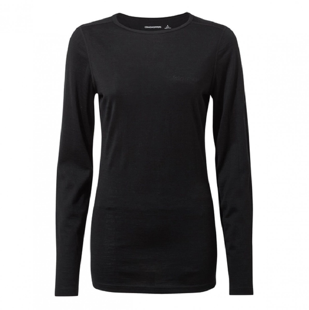 Craghoppers Ladies Merino Crew Neck Black