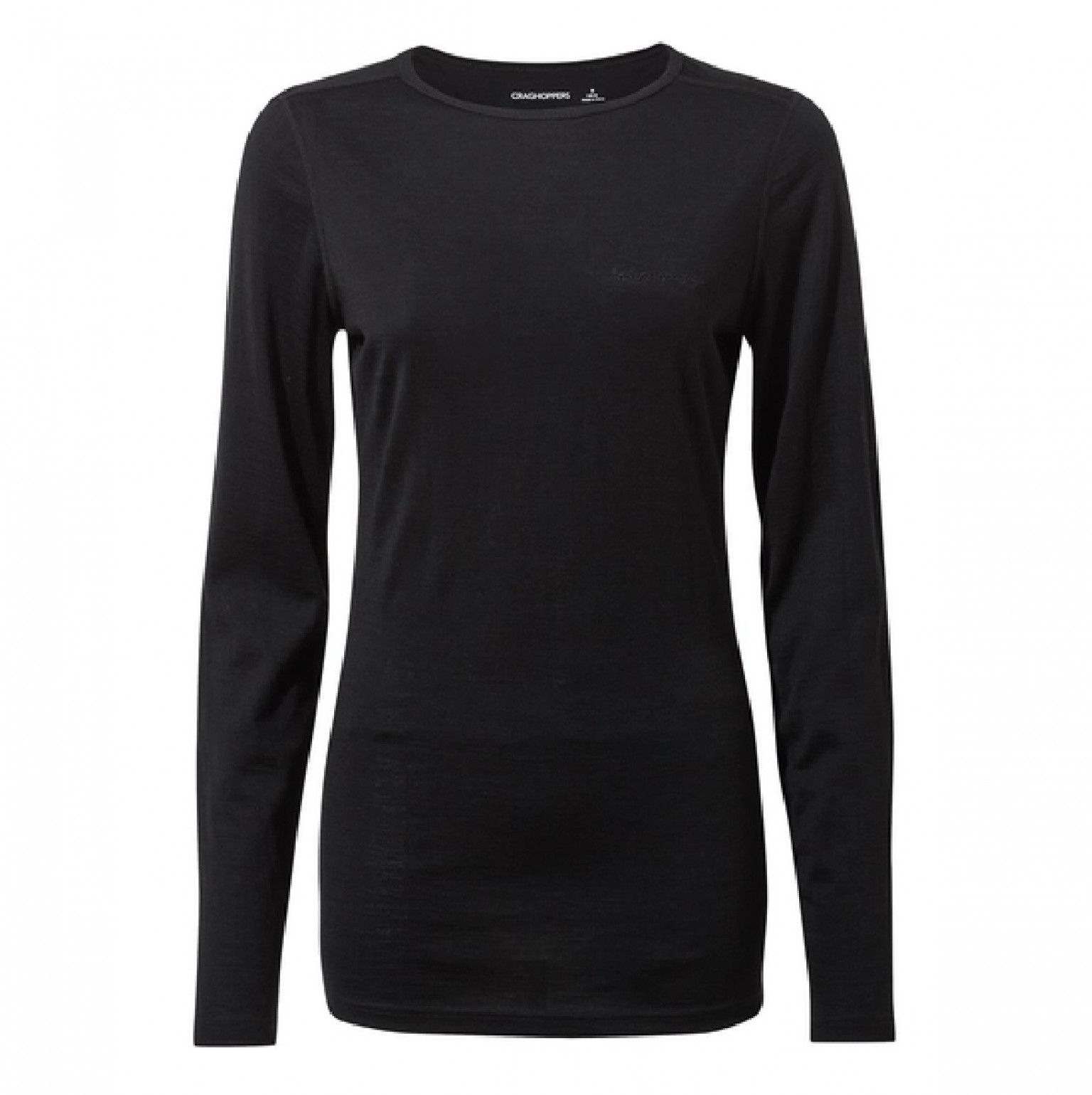 Craghoppers Ladies Merino Crew Neck Black