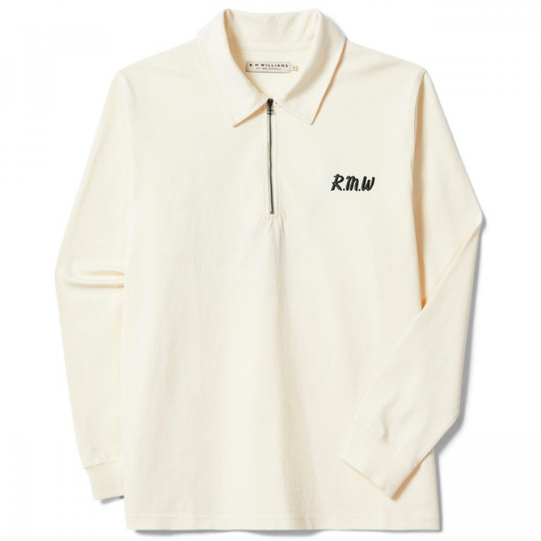 Rm Williams Boots And Saddles 1/4 Zip Cream