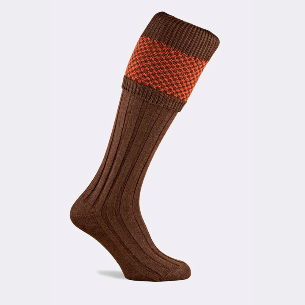 Pennine Penrith Shooting Sock Orange