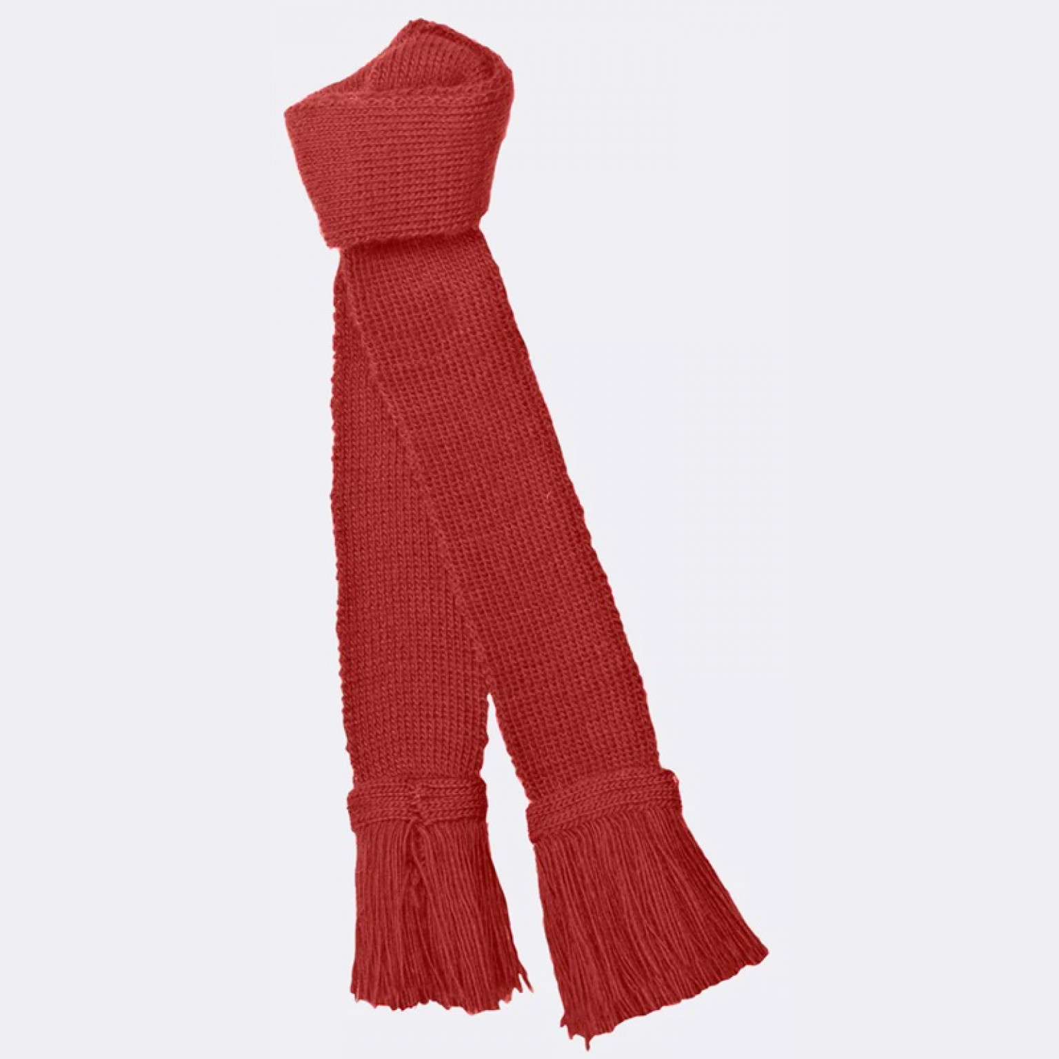 Pennine Plain Wool Garter Ruby