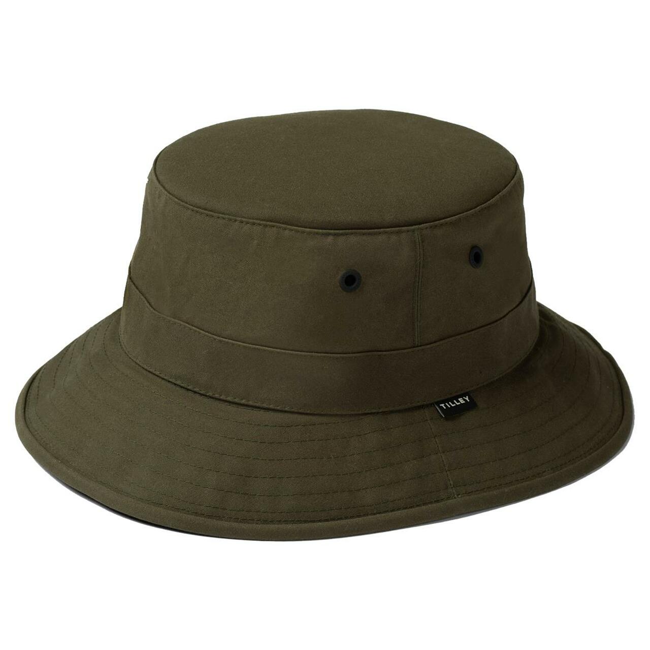 Tilley Waxed Bucket Hat Green | Jacks 1952